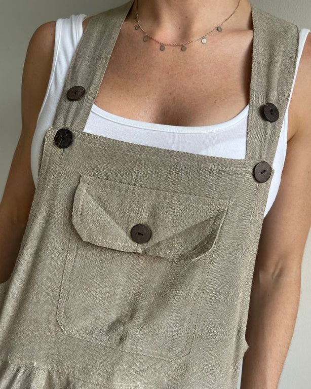 Dungarees - Khaki